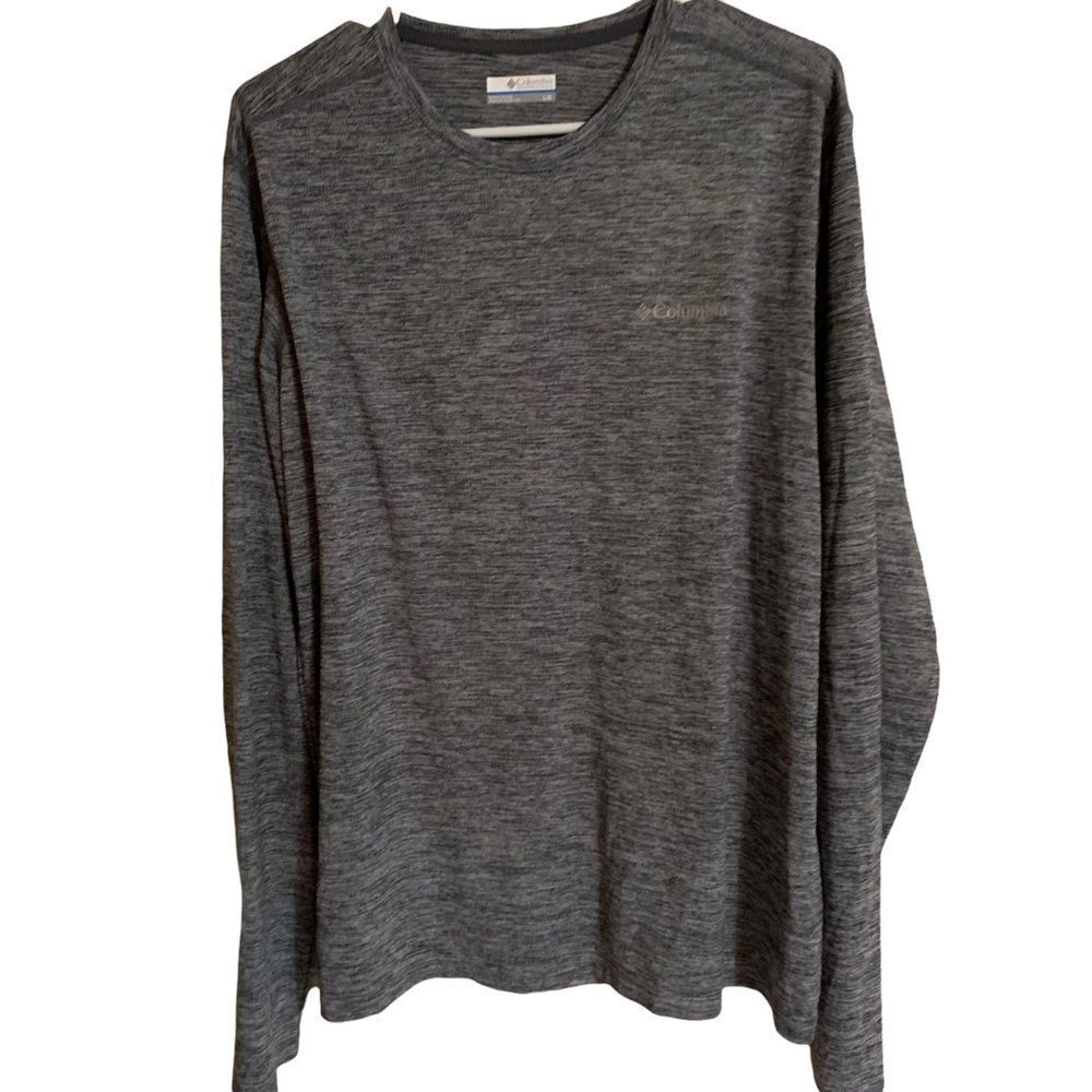Columbia Heathered Gray Long Sleeve Athletics Shirt - Large‎